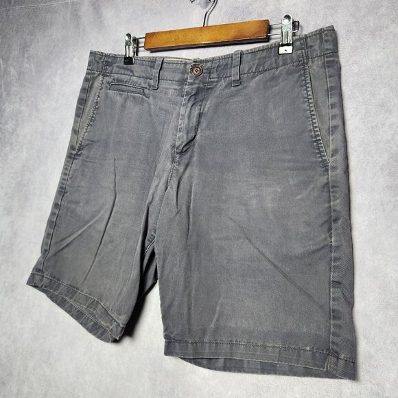 Gap Lived-In Shorts Mens 34 Blue Straight Fit‎ Chino Casual Classic 100% Cotton - Picture 2 of 14